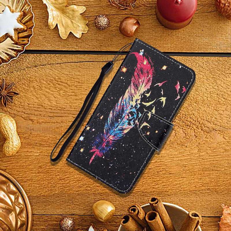 For Samsung Galaxy A32 5G Colored Drawing Pattern Horizontal Flip Leather Case with Holder & Card...