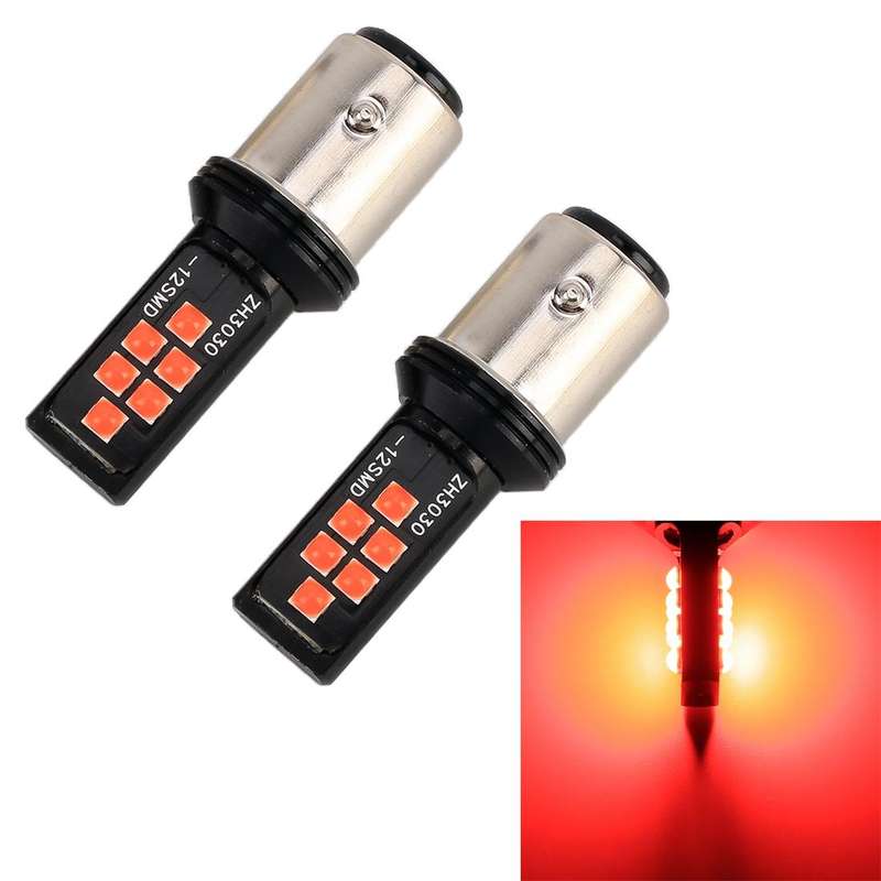 2 PCS 1157 DC9-16V / 3.5W Car Auto Brake Lights 12LEDs SMD-ZH3030 Lamps, with Constant Current(Re...