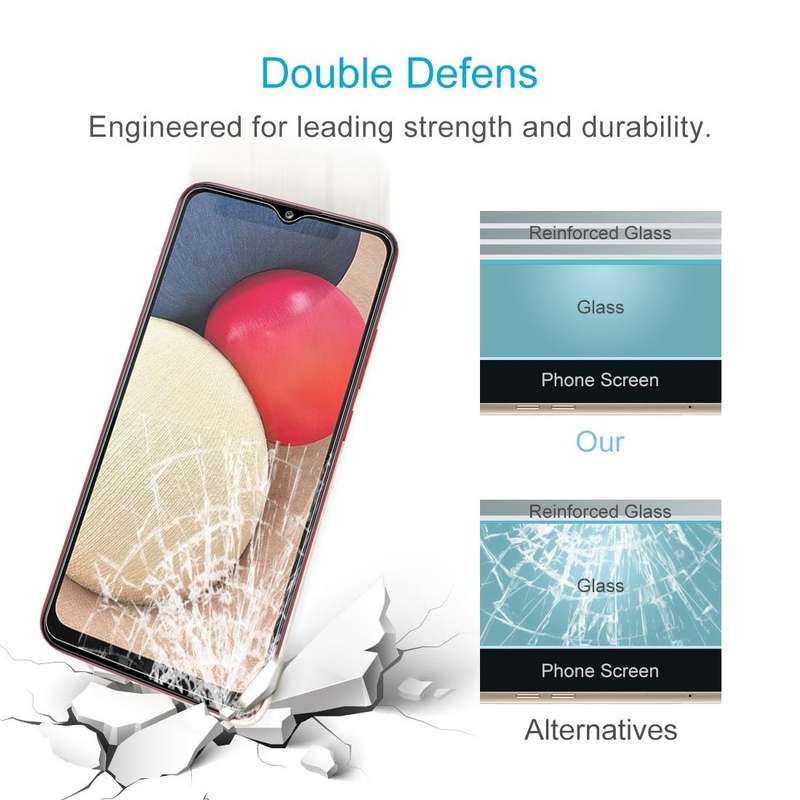 For Samsung Galaxy A02s 0.26mm 9H 2.5D Tempered Glass Film