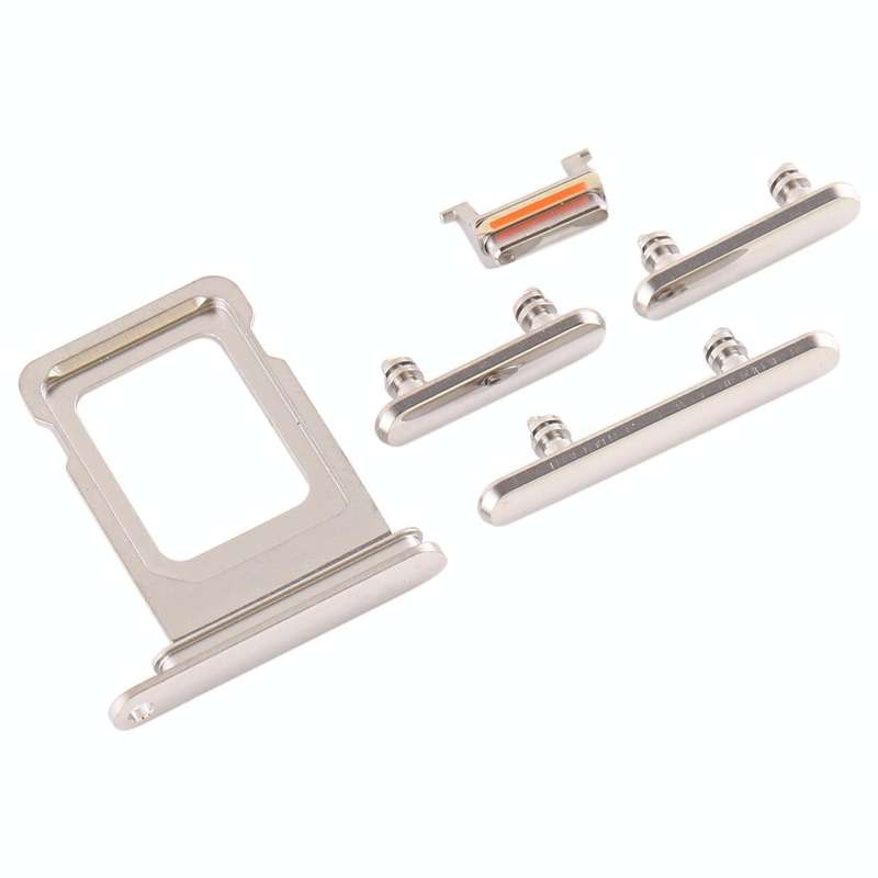 SIM Card Tray + SIM Card Tray + Side Key for iPhone 11 Pro Max / 11 Pro(White)