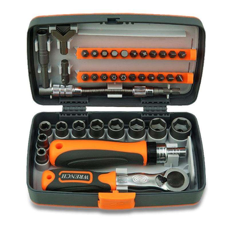 38 In 1 Labor-Saving Ratchet Multi-Purpose Screwdriver Set Household Hardware Tools Combination S...