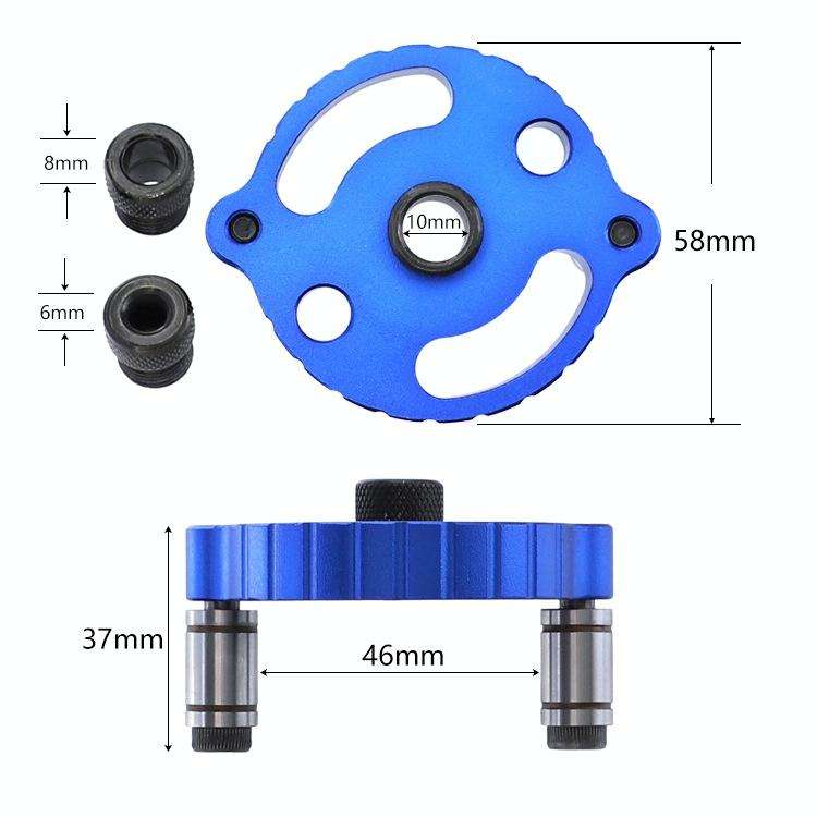Woodworking Straight Hole Puncher Self-Centering Dowel Splicing Drilling Locator Woodworking Dril...
