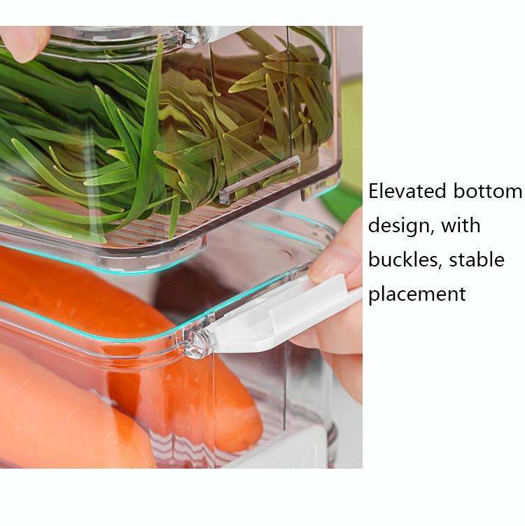 Fruit and Vegetable Refrigerator Crisper with Lid, Specification: TY-9082