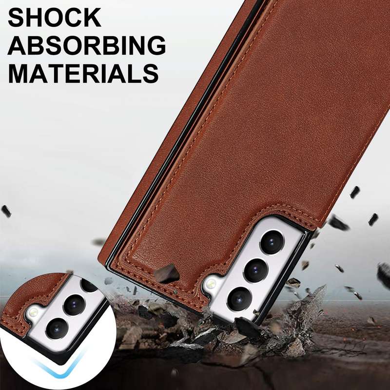 For Samsung Galaxy S21 5G Cross-body Square Double Buckle Flip Card Bag TPU+PU Case with Card Slo...