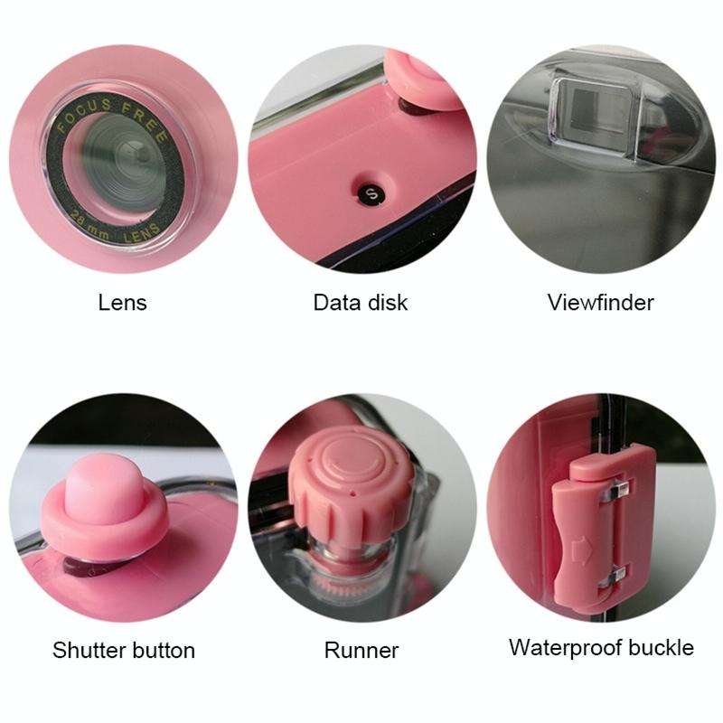 SUC4 5m Waterproof Retro Film Camera Mini Point-and-shoot Camera for Children (Orange)