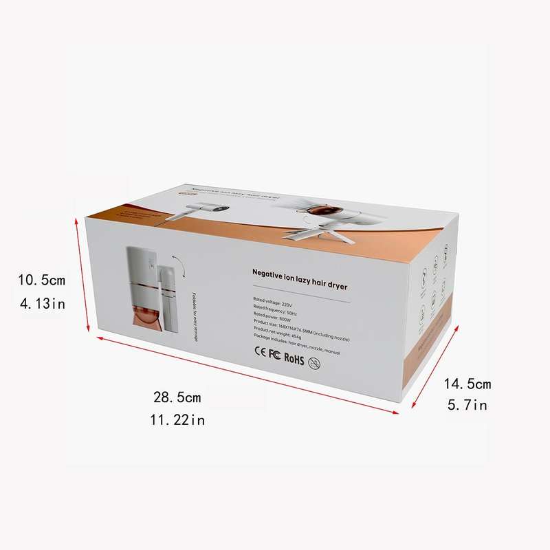 ZMFT-001 Hands-Free Desktop Hair Dryer, Specification: EU Plug(White)