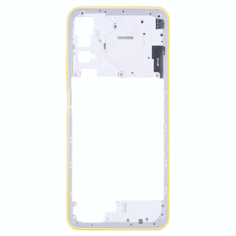 Original Middle Frame Bezel Plate for Xiaomi Poco M3 Pro 5G M2103K19PG M2103K19PI (Yellow)
