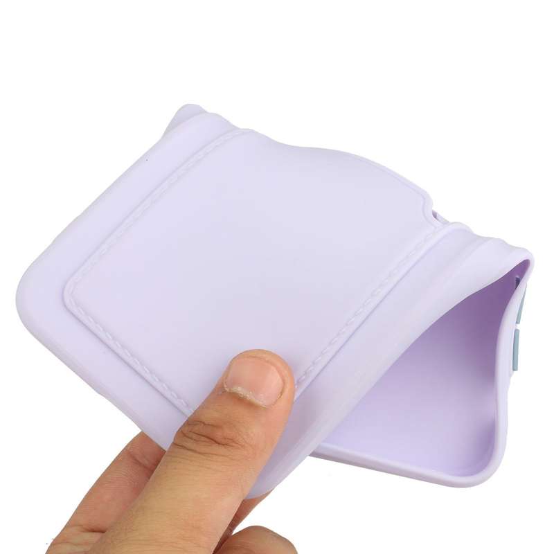 For Samsung Galaxy A52 5G / 4G Card Slot Design Shockproof TPU Protective Case(Purple)