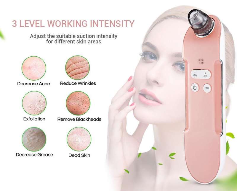 K-SKIN KD803A 3 Level Intensity Blackhead Removal Pore Cleaner Suction Rechargeable Black Spot Cl...