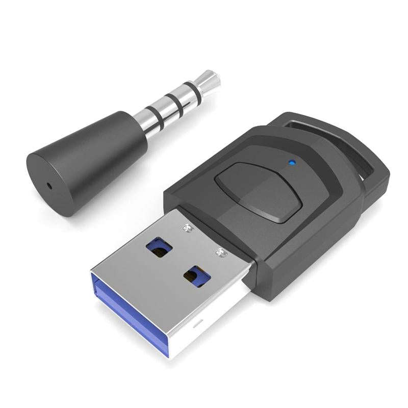 For PS4 / PS5 / PC HS-PS5101 Bluetooth 5.0 Adapter Audio Receiver Wireless Headset Transmitter(Bl...