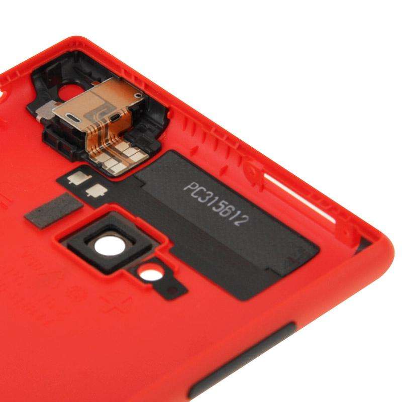 Frosted Surface Plastic Back Housing Cover for Nokia Lumia 720(Red)