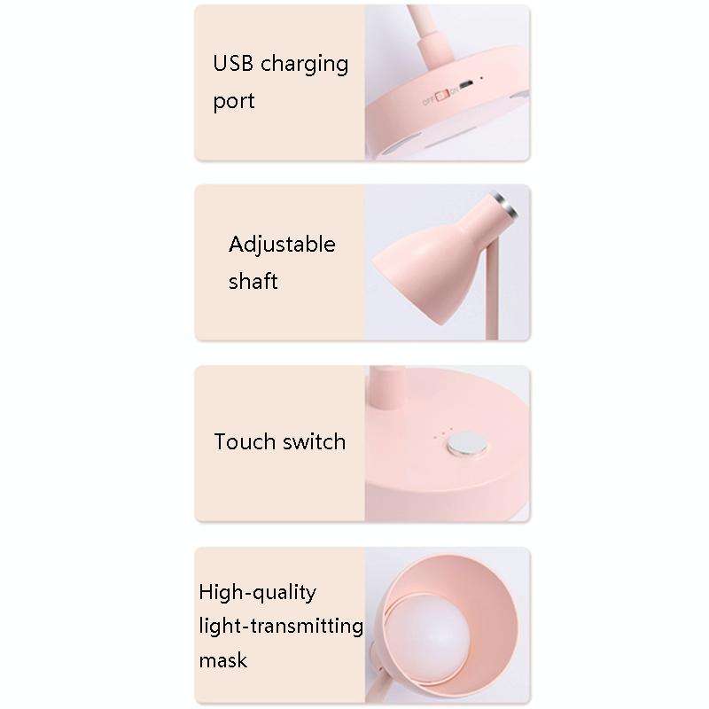 8099 LED Eye Protection Touch Dimming Table Lamp(Classic White)