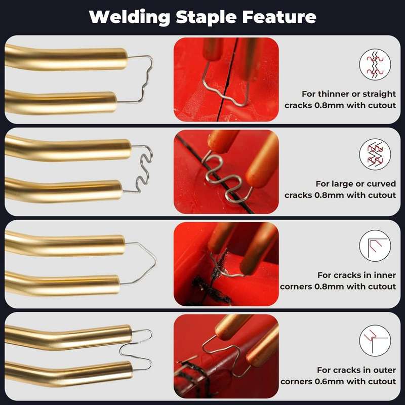 70W Hot Stapler Plastic Welding Machine Car Bumper Repair Kit Plier, US Plug