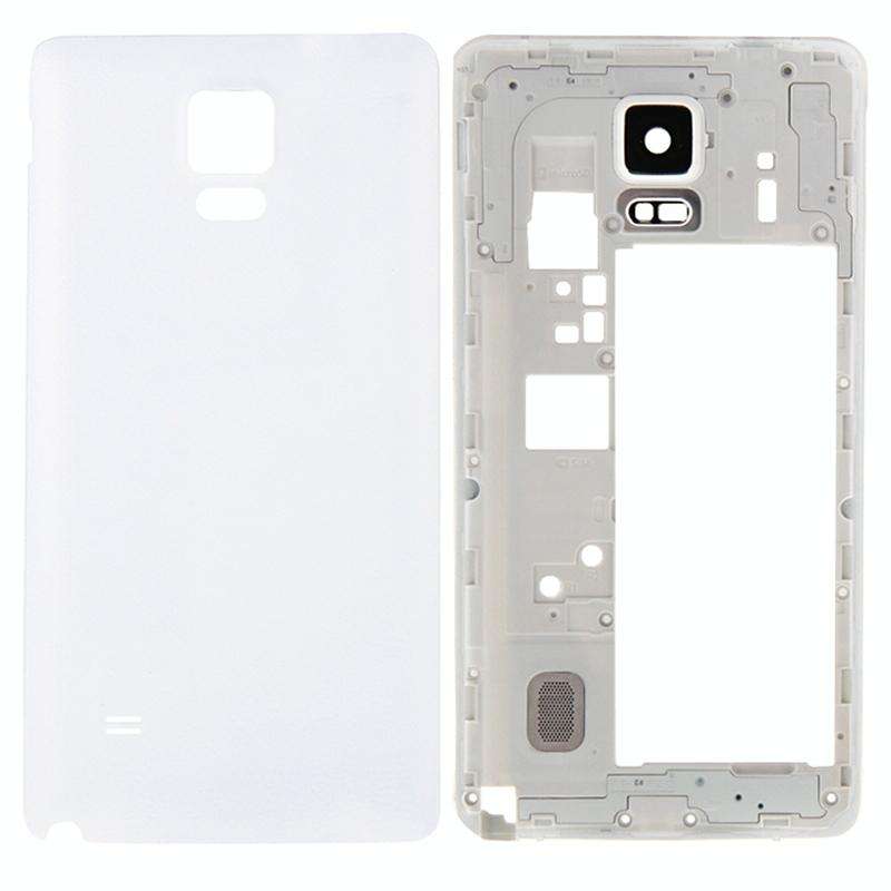 For Galaxy Note 4 / N910F Full Housing Cover (Middle Frame Bezel Back Plate Housing Camera Lens P...
