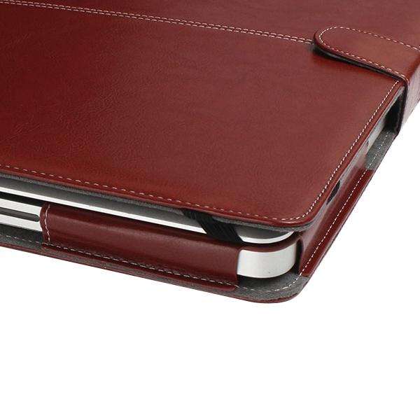 Notebook Leather Case with Snap Fastener for 13.3 inch MacBook Pro(Brown)