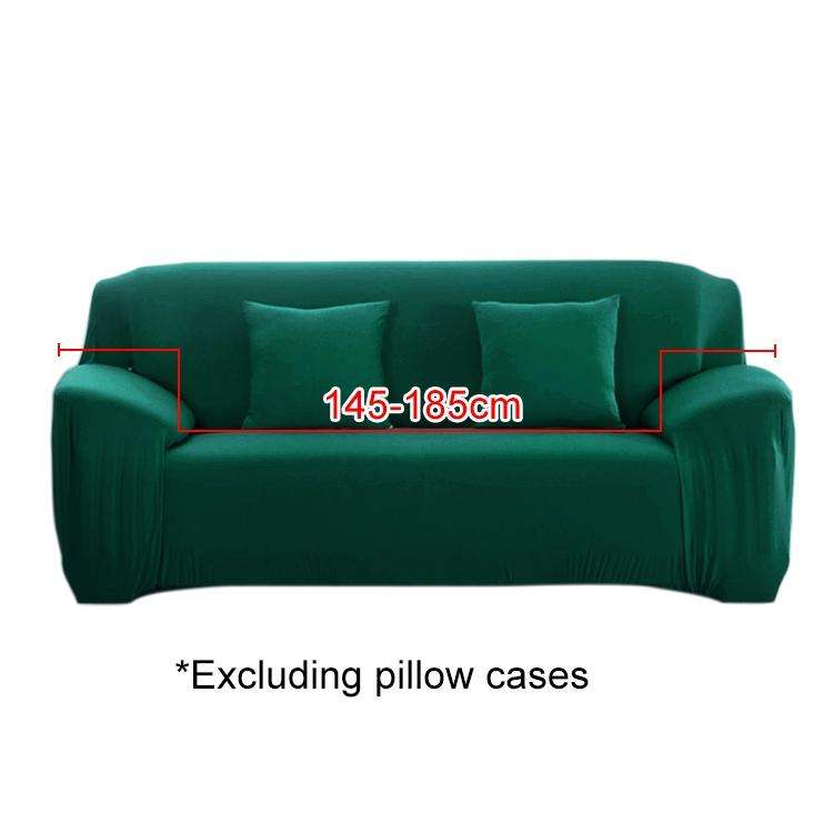 Four Seasons Solid Color Elastic Full Coverage Non-slip Sofa Cover(Dark Green)