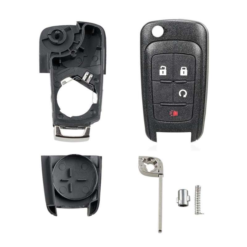 For Opel Car Keys Replacement Car Key Case with Foldable Key Blade(3 Buttons/Start Button)