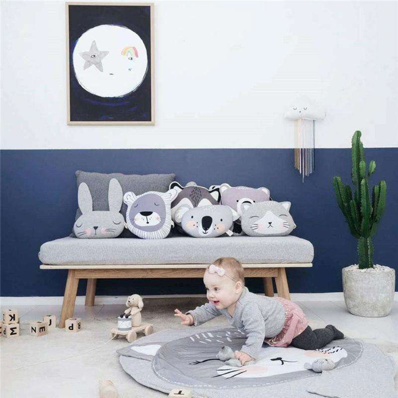 Baby Infant Play Mats Kids Crawling Carpet Floor Rug Baby Bedding Rabbit Blanket Cotton Game Pad ...