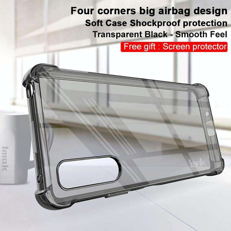 For Sony Xperia 10 IV imak All-inclusive Shockproof Airbag TPU Case with Screen Protector(Transpa...