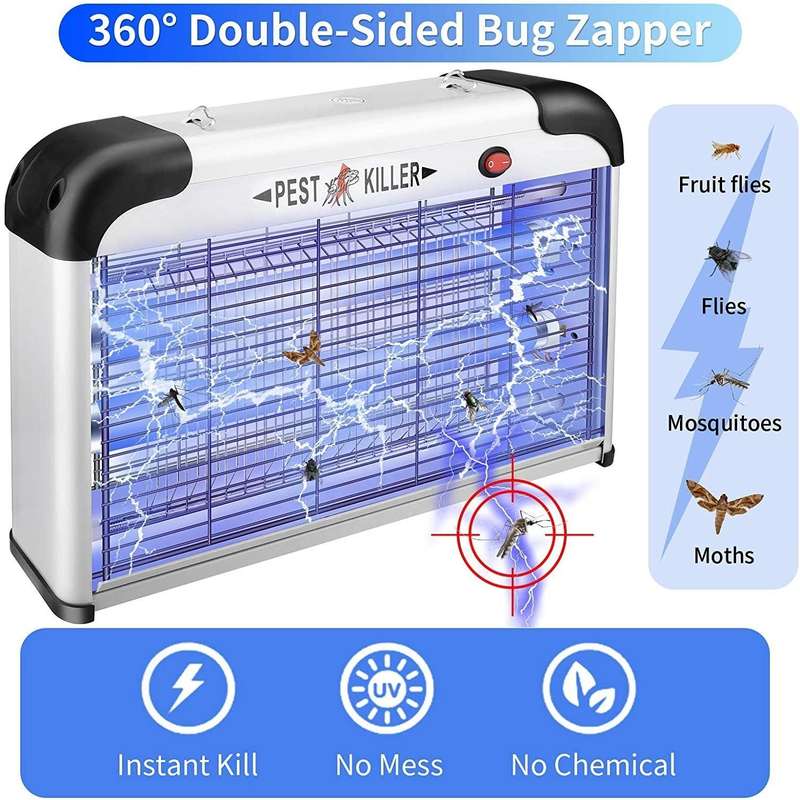 SK611 Indoor Household 20W Electric Shock Mosquito Killer Lamp High Voltage Hotel Fly Killer Lamp...