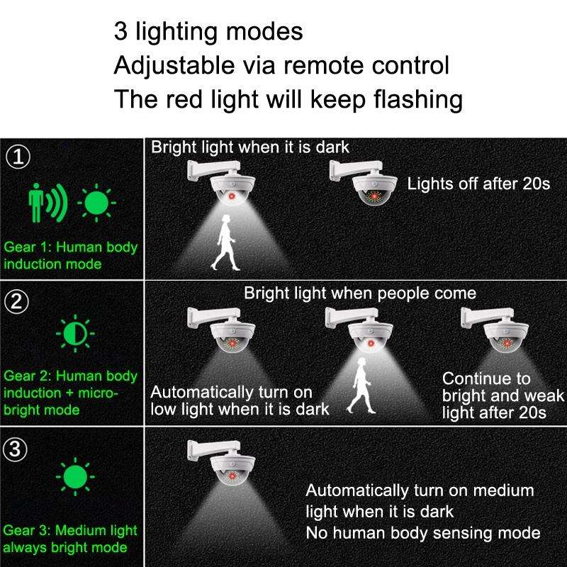 Solar Simulation Camera Monitoring Light Human Body Induction Wall Light(TY11302 SMD)