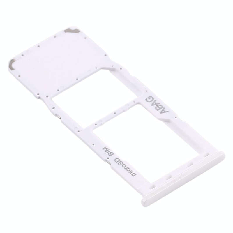 For Samsung Galaxy A21s SIM Card Tray + Micro SD Card Tray (White)