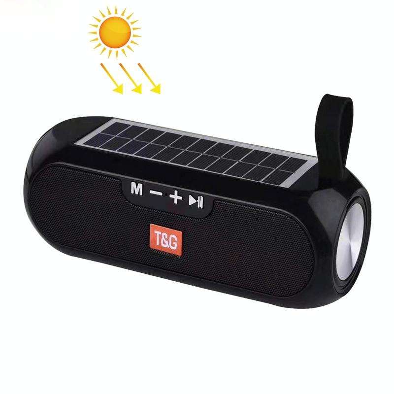 T&G TG182 Portable Column Wireless Stereo Music Box Solar Power waterproof USB AUX FM radio super...