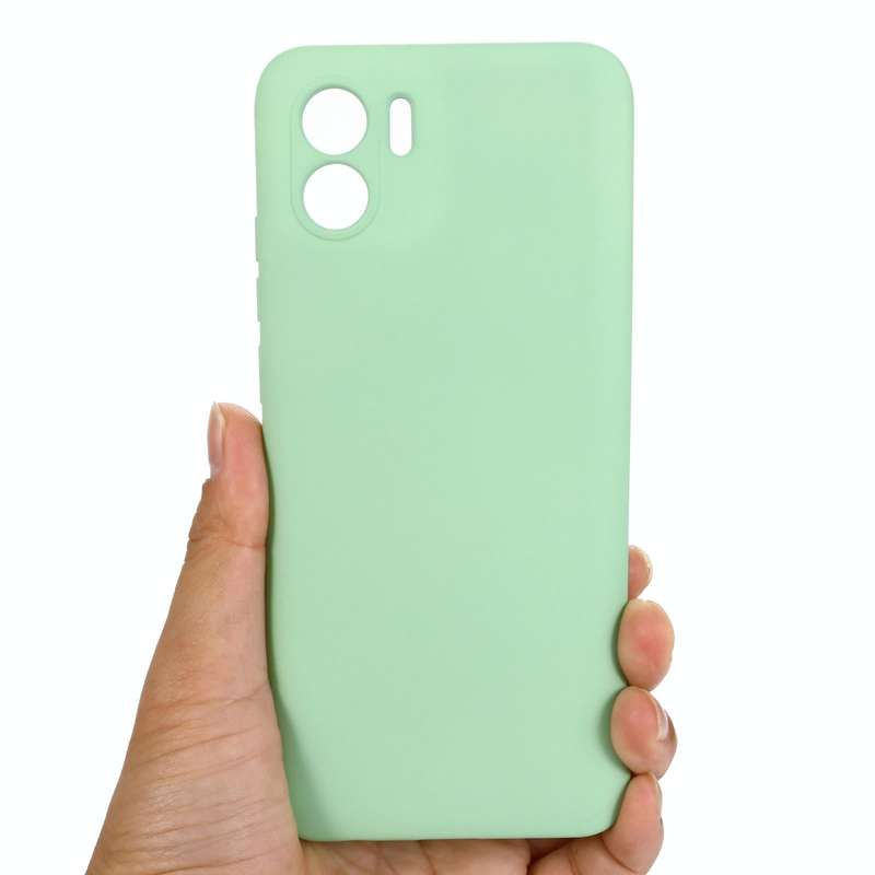 For Xiaomi Redmi A1 / A2 Pure Color Liquid Silicone Shockproof Phone Case(Green)