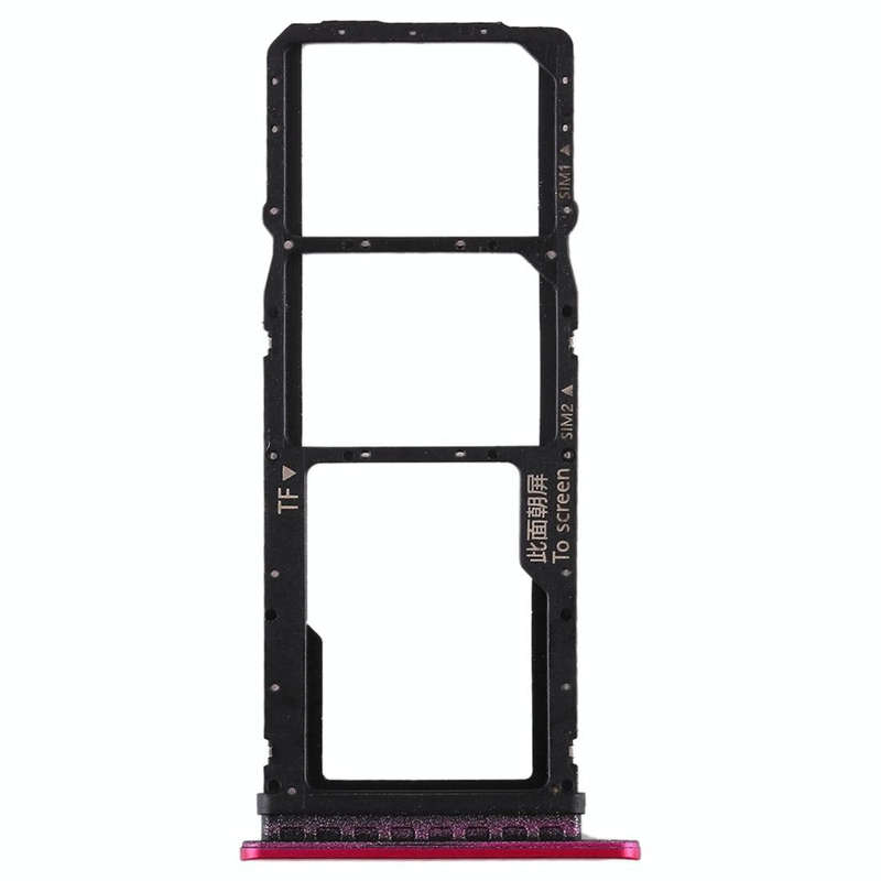 SIM Card Tray + SIM Card Tray + Micro SD Card Tray for Huawei Honor Play 3 (Red)