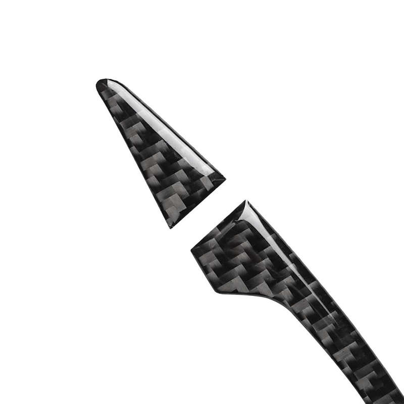 4 PCS Car Carbon Fiber Door Outside Handle Decorative Sticker for Audi A3 2014-2019, Left and Rig...