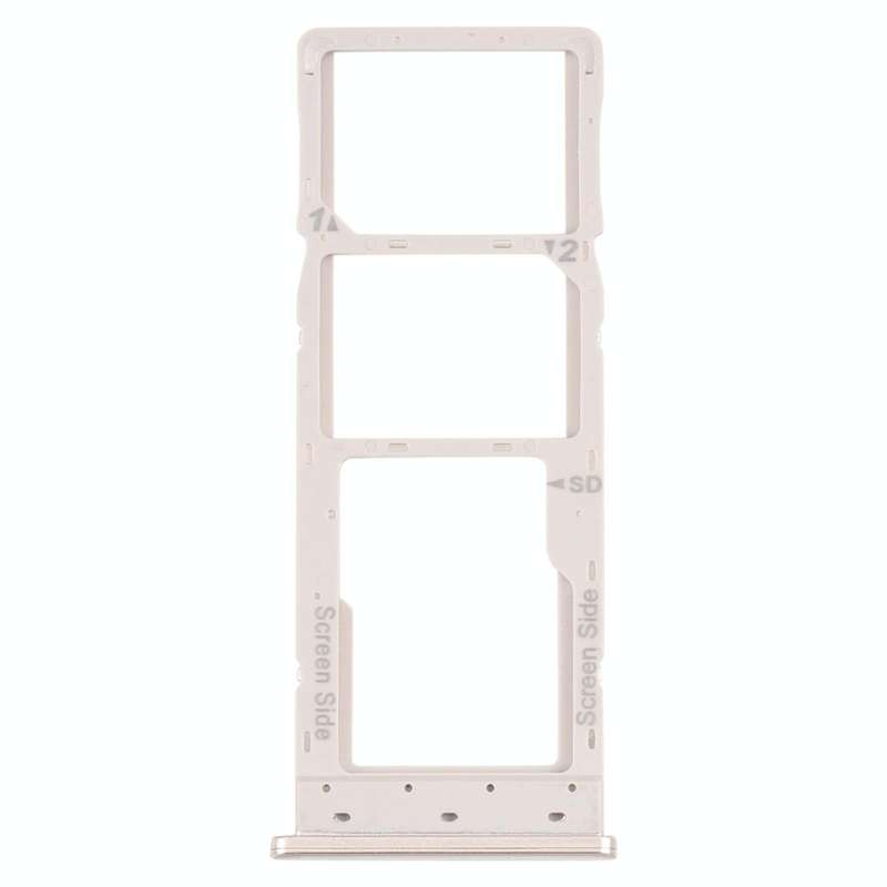 For Tecno Pouvoir 3 Plus LB8 LB8a SIM Card Tray + SIM Card Tray + Micro SD Card Tray (Gold)