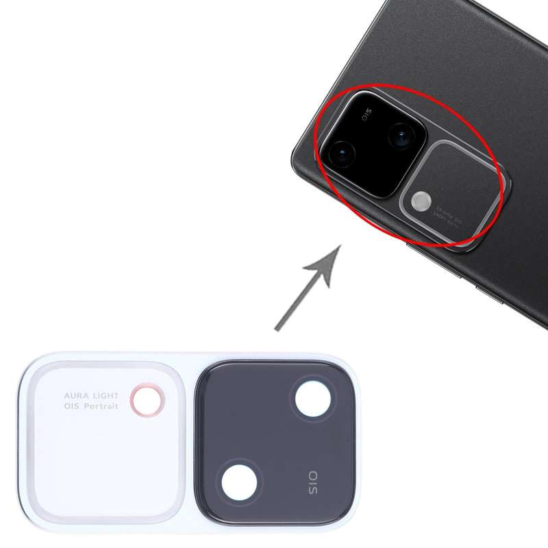 For vivo V30 Original Camera Lens Cover (White)