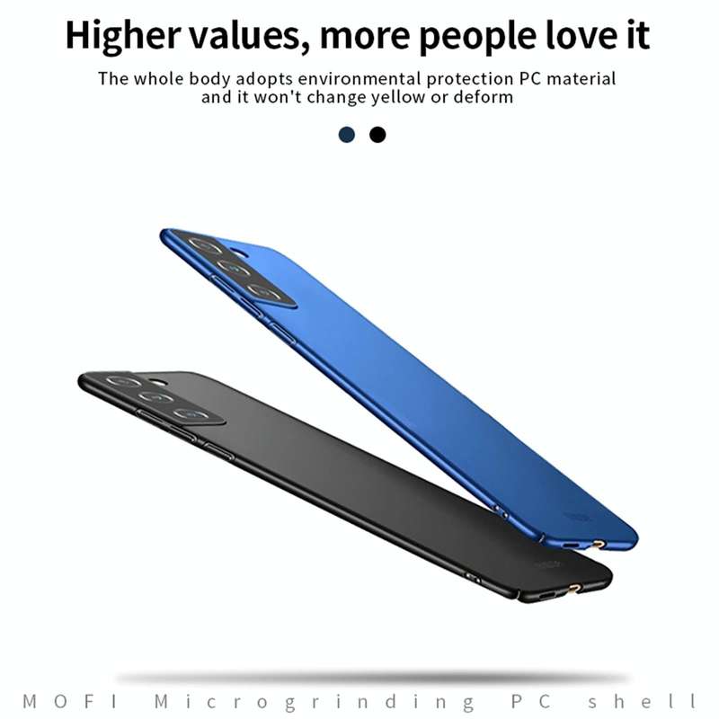 For Samsung Galaxy S21 FE MOFI Frosted PC Ultra-thin Hard Case(Black)
