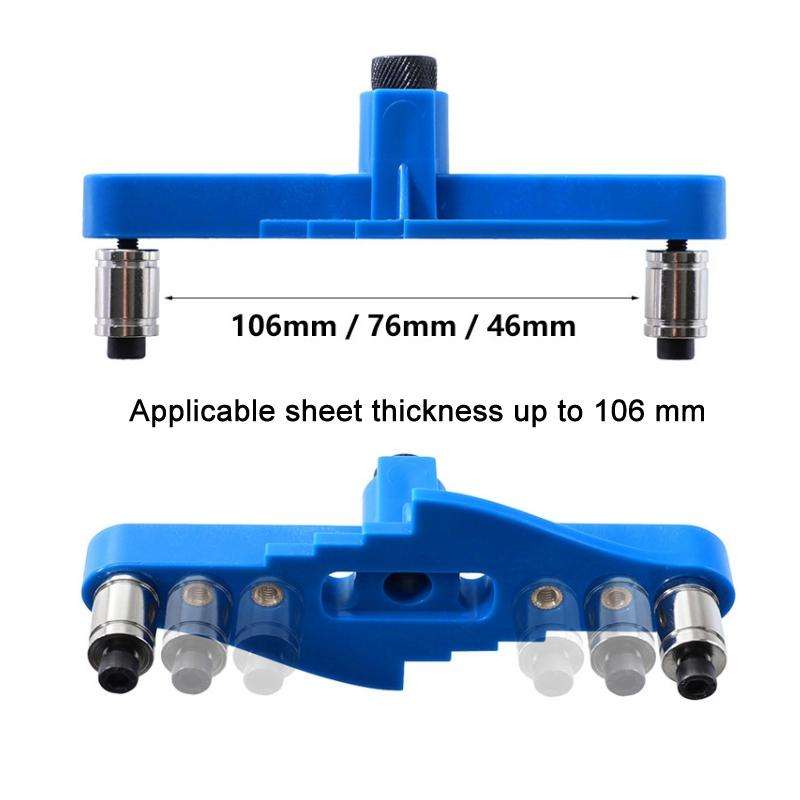 DIY Woodworking Hole Locator Self-Centering Marker, Model: Orange Drill Bit+60 Wood Tips+Top