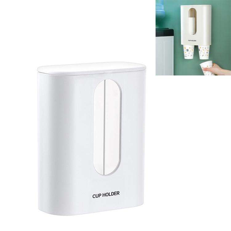 Household Punch-free Wall-mounted Disposable Paper Cup Taker Automatic Water Cup Holder Dispenser...