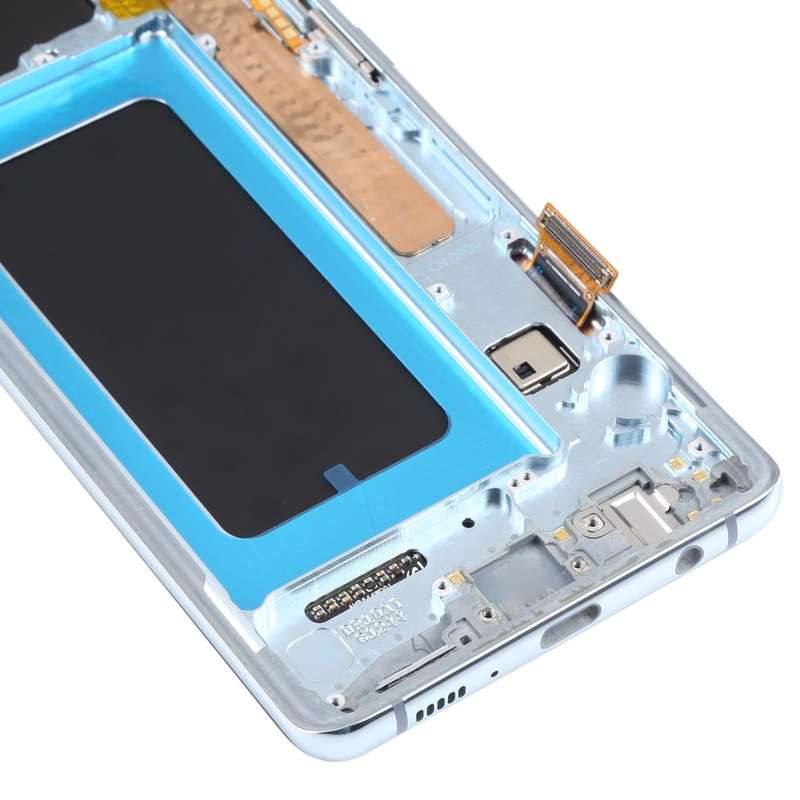Original Super AMOLED LCD Screen for Samsung Galaxy S10+ Digitizer Full Assembly with Frame (Blue)