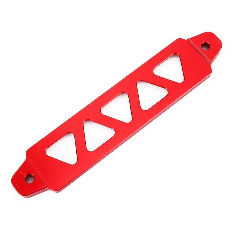 Universal Car Long Stainless Steel Battery Tie Down Clamp Bracket, Size: 21.6 x 4.4 x 1cm (Red)