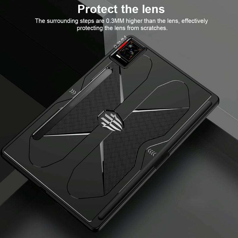 For ZTE nubia Red Magic Gaming Tablet All-inclusive Shockproof Cooling TPU Case(Black)