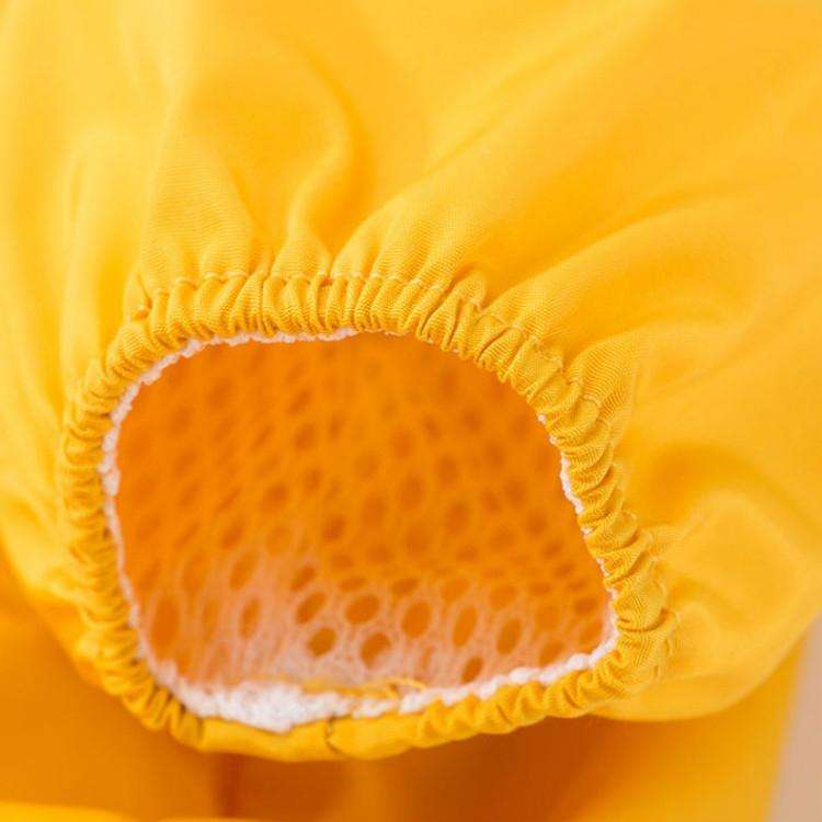 Pet Cartoon Pattern Waterproof All-inclusive Four-leg Raincoat, Size:XL(Yellow Bee)