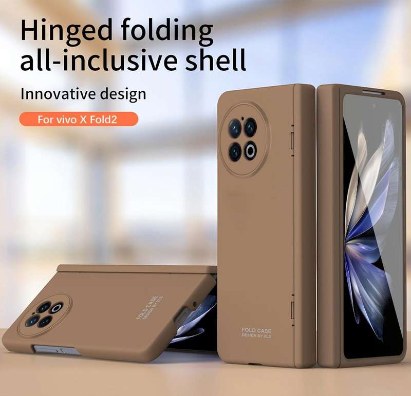 For vivo X Fold2 Extraordinary Series Hinged Folding Full Coverage Phone Case with Pen Slot & Sty...
