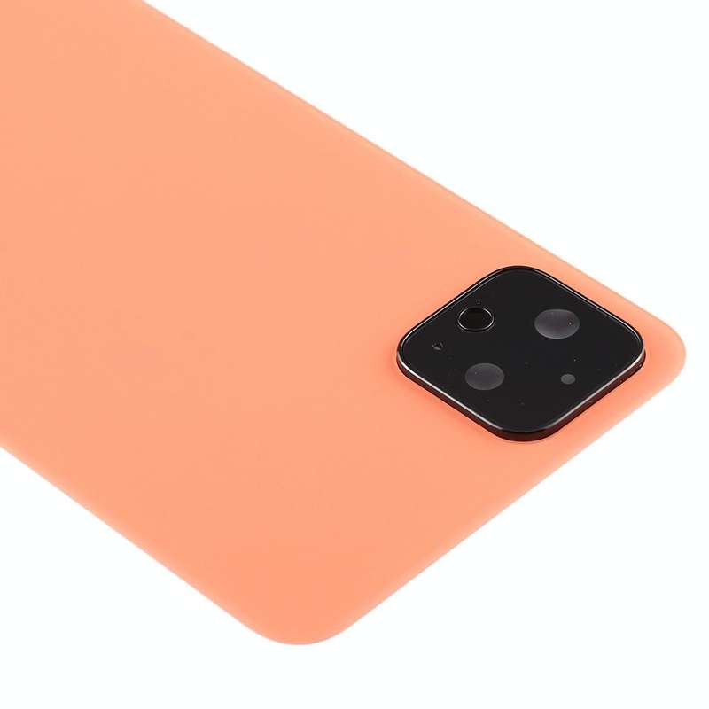 Battery Back Cover with Camera Lens Cover for Google Pixel 4XL(Orange)