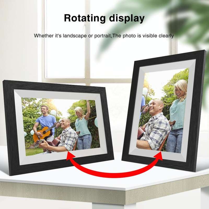 G100 10.1 inch LCD Screen WIFI Cloud Album Digital Photo Frame Electronic Photo Album with Touch ...
