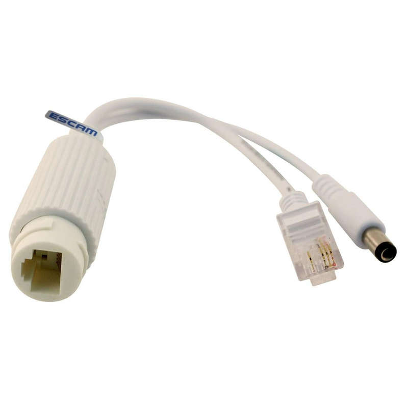ESCAM POE S2 Data Exchange Cable POE Splitter Connect to POE switch for IP Cameras, Transmission ...