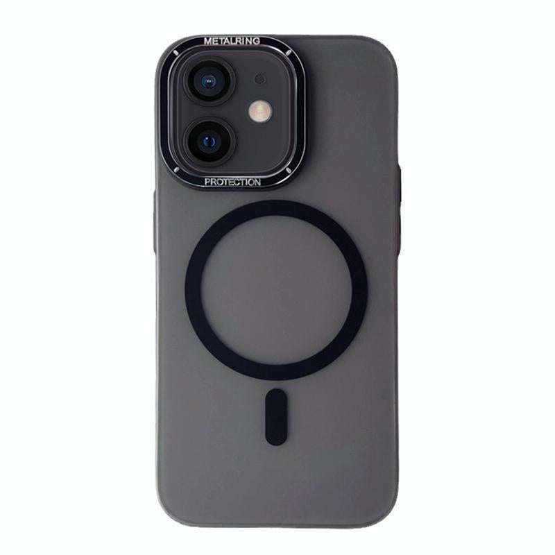 For iPhone 11 Frosted PC MagSafe TPU Phone Case(Black)