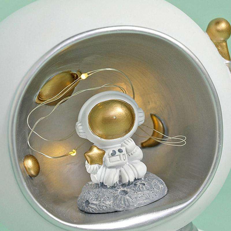 Astronaut Star Lights Ornaments Home Resin Night Light(Daylight Helmet)