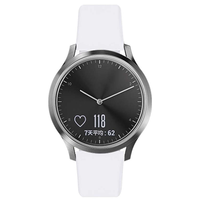 For Garmin Vivoactive 3 / Vivomove HR Solid Color Reverse Buckle Silicone Watch Band, Size: Small...