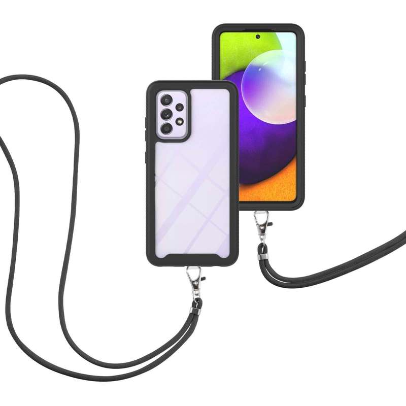 For Samsung Galaxy A52 5G / 4G Starry Sky Solid Color Series Shockproof PC + TPU Protective Case ...