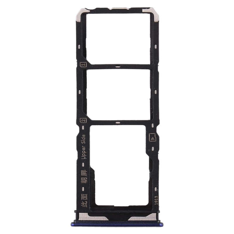 For Vivo  Y7s SIM Card Tray + SIM Card Tray + Micro SD Card Tray (Purple)