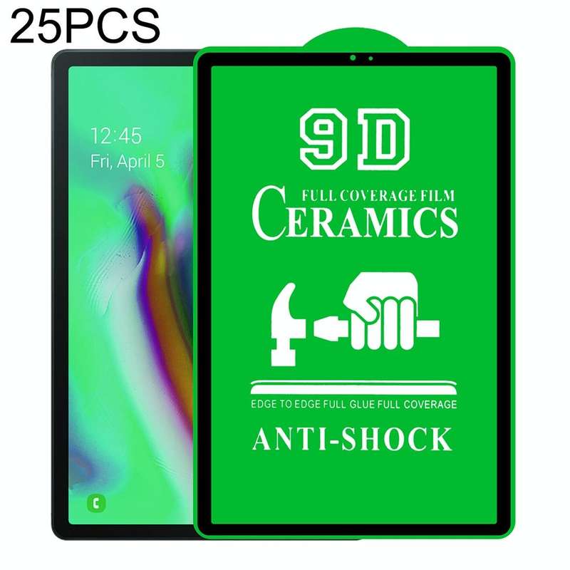 For Samsung Galaxy Tab S5e 10.5 inch 25 PCS 9D Full Screen Full Glue Ceramic Film