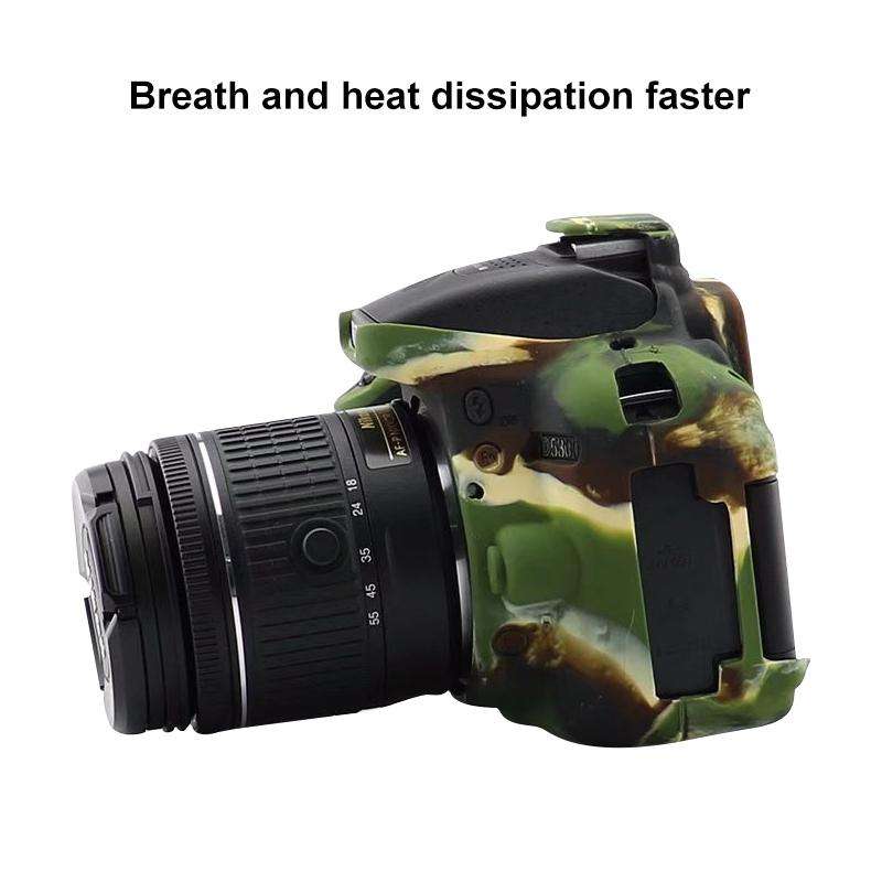 Soft Silicone Protective Case for Nikon D5300 (Camouflage)
